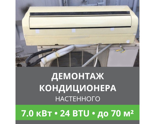 Демонтаж настенного кондиционера Ballu до 7.0 кВт (24 BTU) до 70 м2