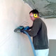 Штробление стены под нишу для дренажной помпы Ballu 150х70 мм. (Кирпич)